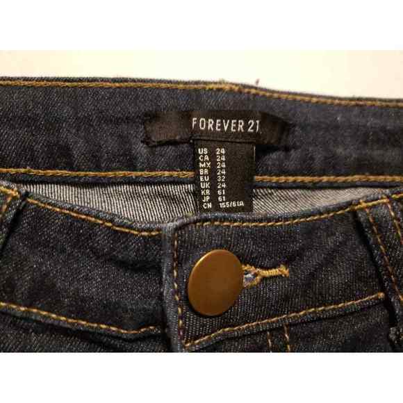 Forever 21 Ladys Juniors Blue Jeans Size 24 - Picture 4 of 4